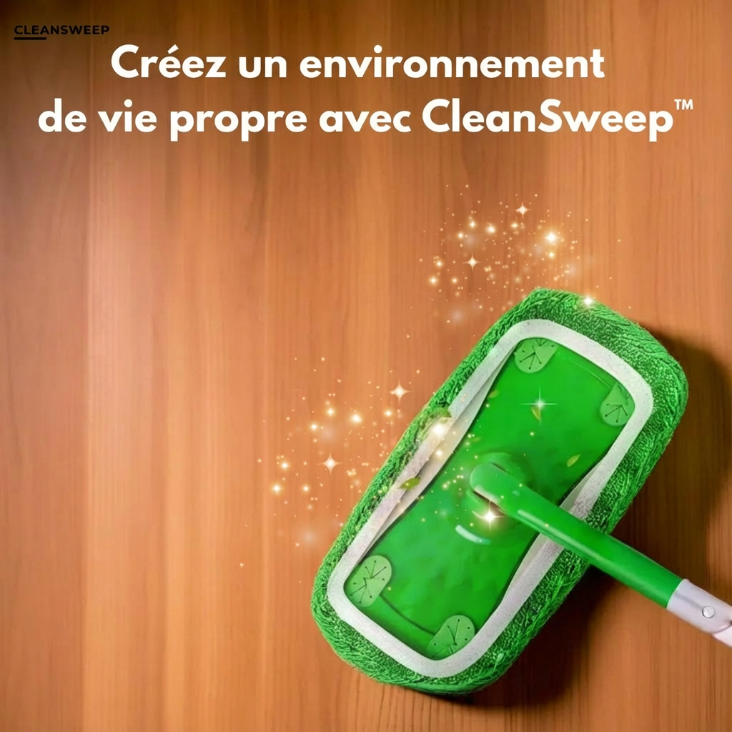 CleanSweep - Serpillère réutilisable pour Swiffer