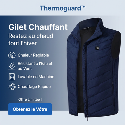 Thermoguard™ – Gilet unisexe chauffant et imperméable
