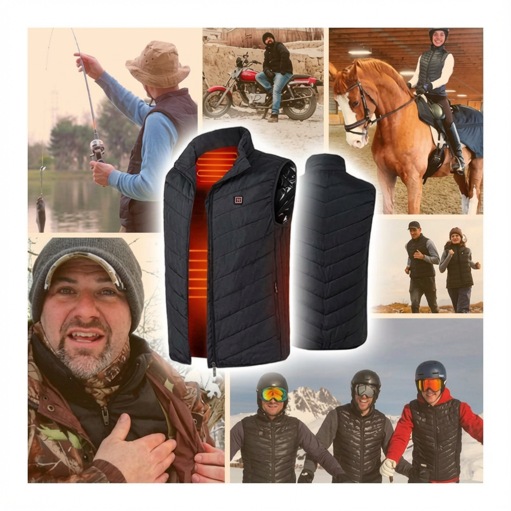 Thermoguard™ – Gilet unisexe chauffant et imperméable
