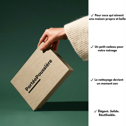 PortéePoussière™ brosse à poussière | +3 CHIFFONS GRATUITS