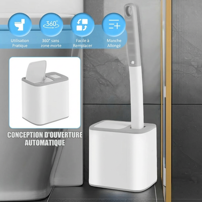 SaniBrosse™ – La brosse WC ultra hygiénique qui élimine les bactéries au lieu de les propager