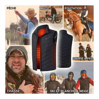 Thermoguard™ – Gilet unisexe chauffant et imperméable
