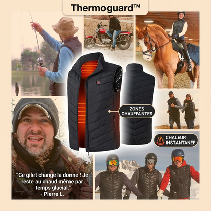 Thermoguard™ – Gilet unisexe chauffant et imperméable