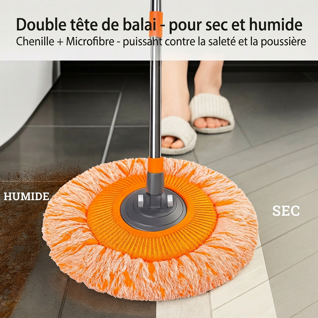 Nettoie360™ Mop - Jusqu'au plafond, dans chaque recoin