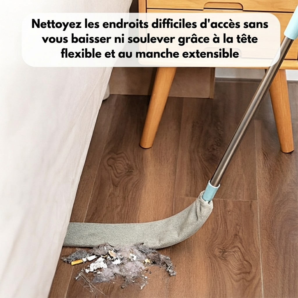 PortéePoussière™ brosse à poussière | +3 CHIFFONS GRATUITS