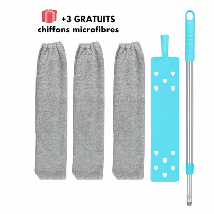 PortéePoussière™ brosse à poussière | +3 CHIFFONS GRATUITS