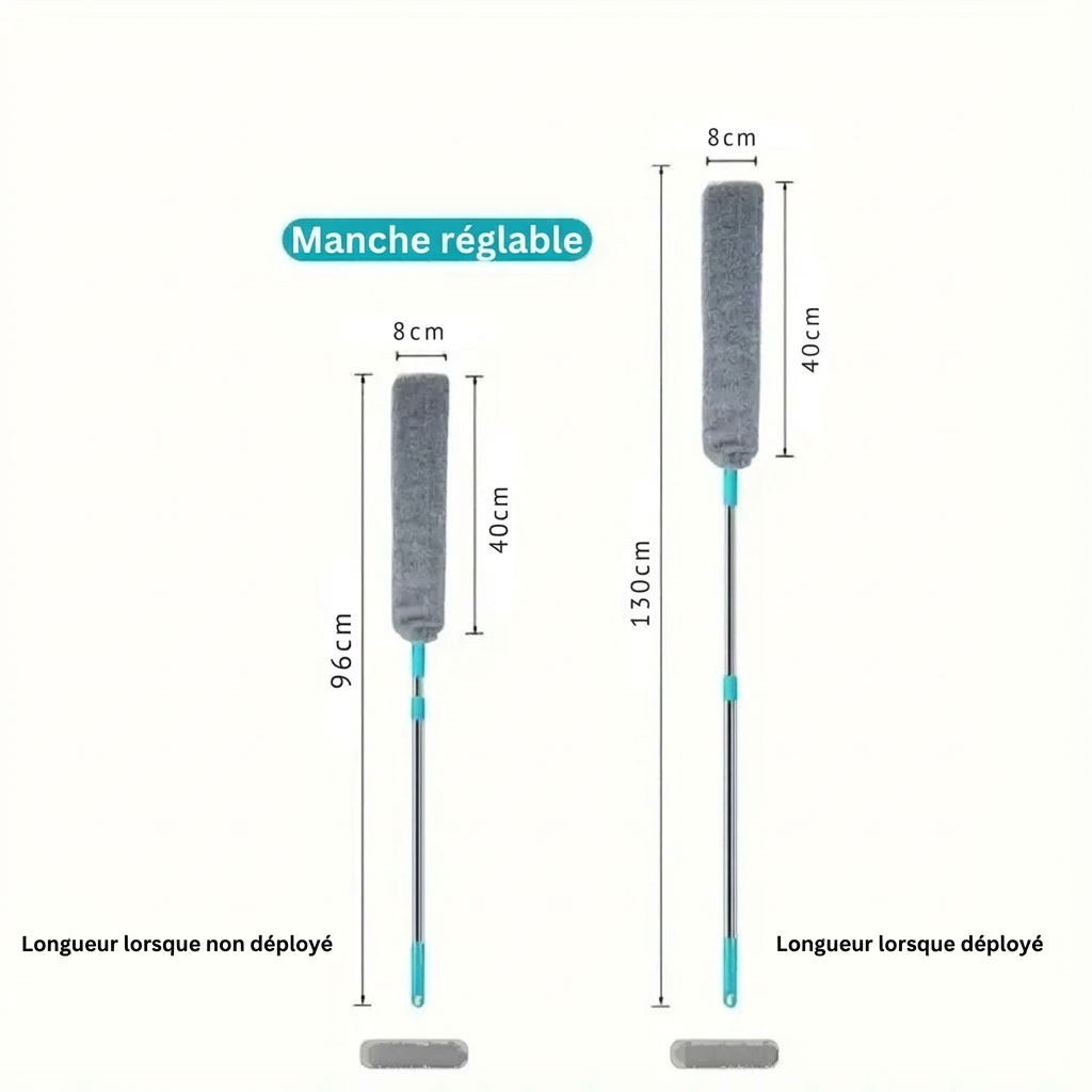 PortéePoussière™ brosse à poussière | +3 CHIFFONS GRATUITS